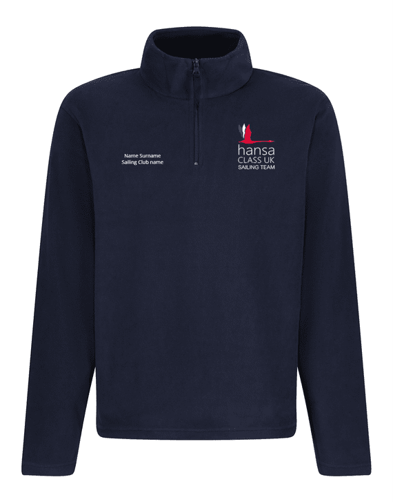 HANSA Unisex Zip Neck Microfleece - PERSONALISED