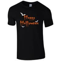 Happy Halloween Freaky Bats T-Shirt - Funny Fancy Dress Gift Kids & Mens Top
