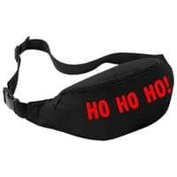 HO HO HO! Bum Bag - Festive Santa Christmas Pouch Belt Fanny Pack Xmas Gift Bags