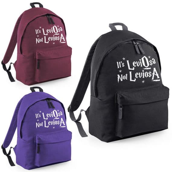 It's Leviosa Not Leviosa Backpack - Harry Wizard Wingardium School Bag Gift