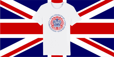 Printed White Coronation T Shirt