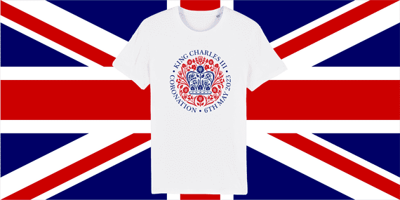 Printed White Coronation T Shirt