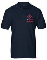 Red Arrows Diamond 9 RAF Display Team Aircraft Embroidered Polo T-shirt S - 3XL
