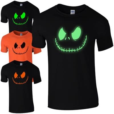 Smiling Jack T-Shirt - Spooky Scary Halloween Fancy Dress Gift Unisex Mens Top