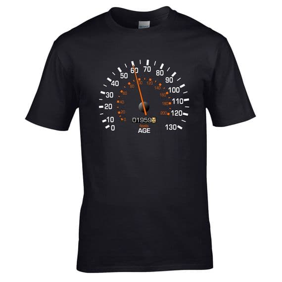 Speedometer 1959 Birthday T-Shirt - Funny Feels Age Year Present Mens Gift