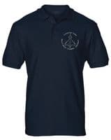 Tyhoon FGR4 RAF Multi-role Combat Aircraft Embroidered Blueprint Polo T-shirt