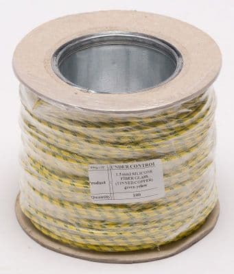 Green/Yellow Silicone/Glassfibre 1.5mm2 Cabling SIAF/GL H05SJ-K (1)