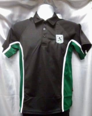 Chellaston Banded Black/Emerald PE Polo
