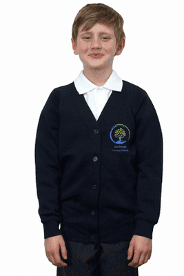 Oak grange Cardigan with logo