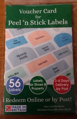 Peel and stick Labels 56