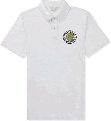 Risley Lower Grammer Polo Shirt (White)