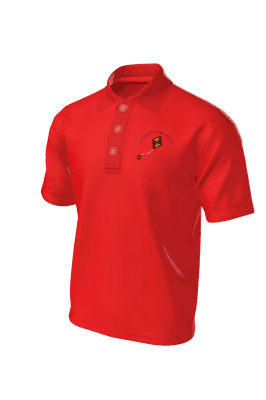Springfield Red PE Polo with logo