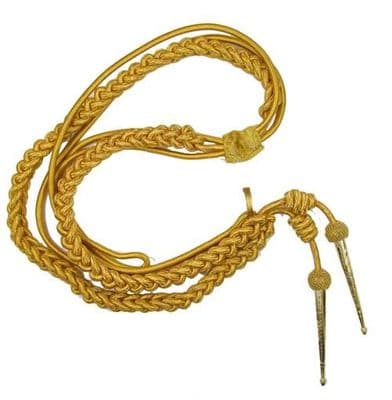 Aiguillette Gold Wire Cord Army