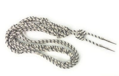 Aiguillette Silver Mylar & black with chrome Barrel tags Left Shoulder