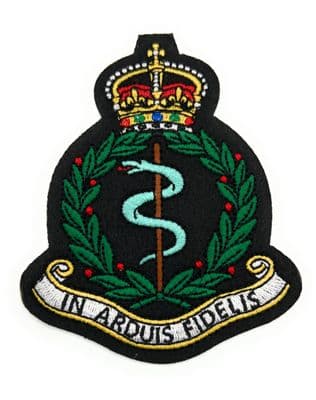 Badge Blazer Badge RMC Kings CIIIR Crown Iron or Sew on Embroidered Patch R2668