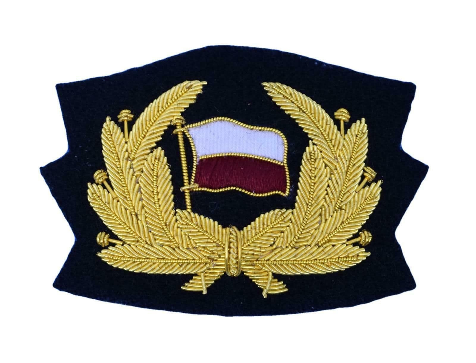 WW1 Period Merchant Navy Officer's Cap Badge & Band Great Condition In - Foto 6