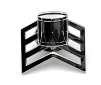 Badge Chrome Drum Major’s Lapel Badge R2807