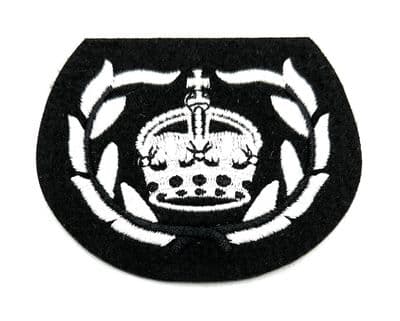 Badge FAD WO2 RQMS Kings Crown Warrant Officer in Wreath Number 2 Dress On Black