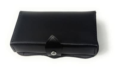 Bag Black Leather for Cross Belt No side fittings 2 Holes on each side 