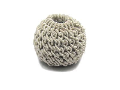 Ball Top Silver crochet knitted for Aiguillette Sold EachR1689