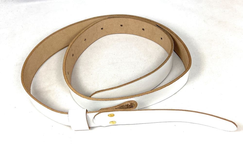 Belt Civil War Western Gun Belt Tan White No Buckle R1650