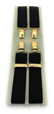 Brace Clip on Black Gold Ends R356