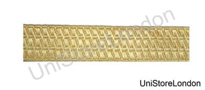 Braid Gold Mylar BNS 25mm Rank marking Lace Trim R377