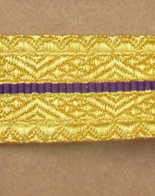 Braid RCMP Gold/Purple/Gold 25mm R737