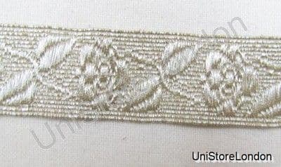 Tubolare Myalr In Argento Per Galloni E Mostrine – Nastro Piatto Intrecciato 7mm Per Uniformi R2245 - Foto 3