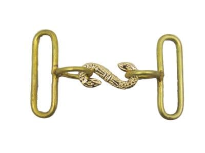 Buckle Snake Gold American Civil War Belt Buckle R1788