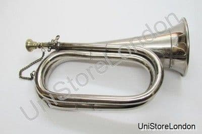 Bugle Chrome colour Military Army R1095
