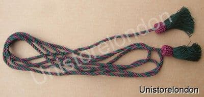 Bugle dress cords Dark Purple & Green R105