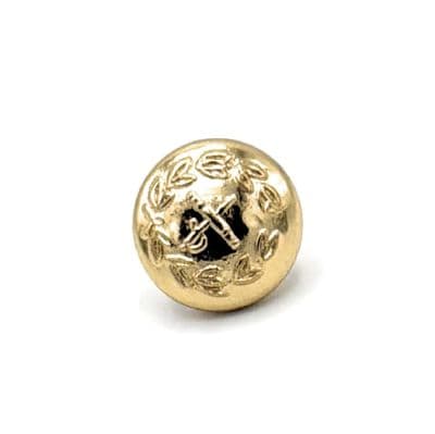 Button General Staff Military Army Gold 14mm Single R698 (1Pc)