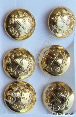 Button General Staff Military Army Gold 17mm R749