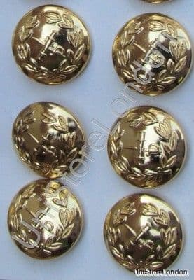 Button General Staff Military Army Gold 25mm R751