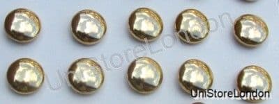 Button Plain Gold 14mm R699