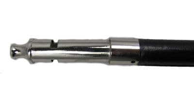 Cane Drill Cane, Wooden Black Leather Ends Swagger Sticks with Chrome Whistle R1792
