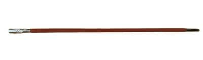 Canes Drill 28'' Brown With JDF Crest On Silver Top And Plain Silver Bottom End