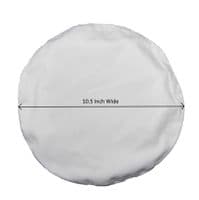 Cap Cover White Cotton Headwear Will fit 10.5 inch wide Top only