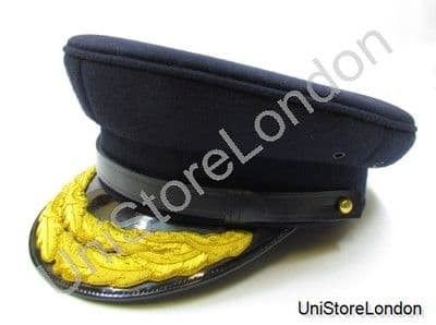 Cap Navy Blue 2 Rows Gold Oak Leaf R794