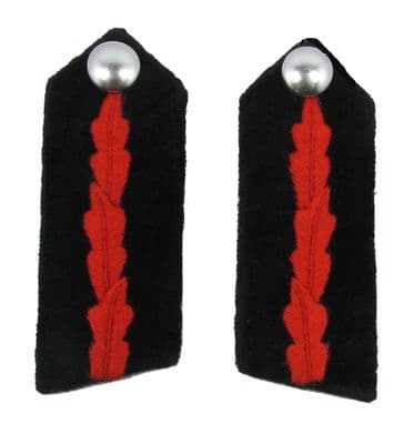 CFO SD Gorgets Chief Fire Officer Black Red R1572