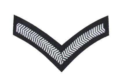 Chevron Lance Corporal Stripes Army Military SNCO Rank White 1 Bar R1813