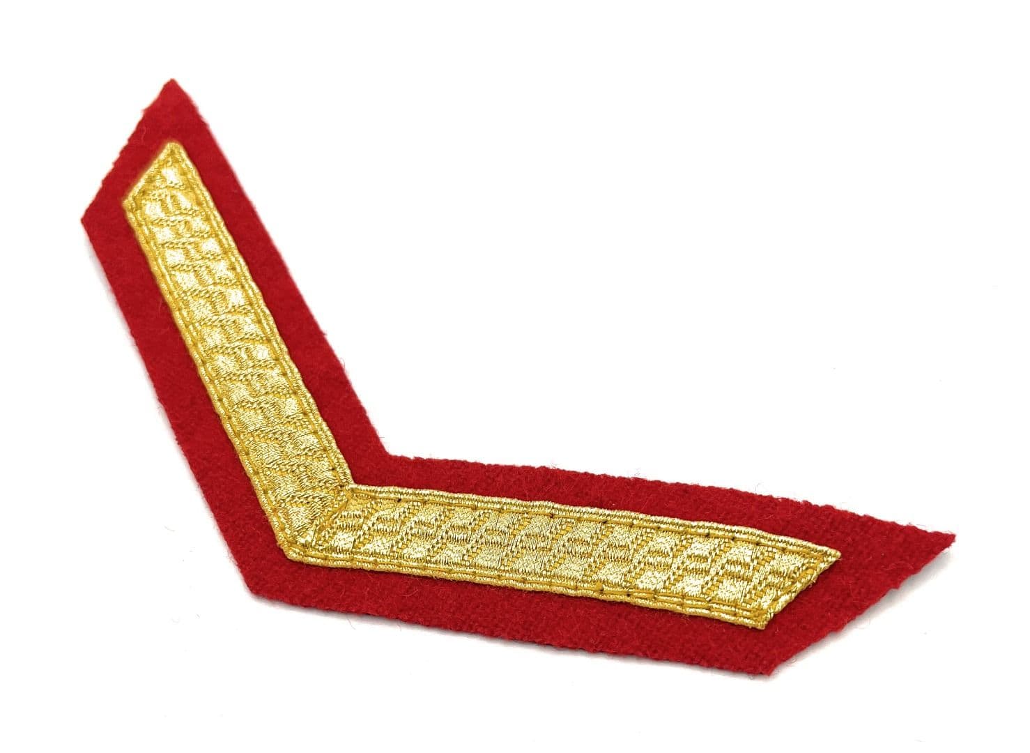 CHEVRONS STRIPES GOLD RED 1 BAR 150mm WIDE R525