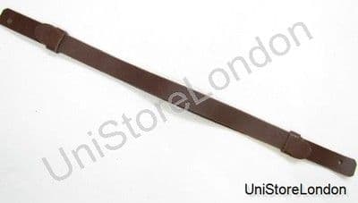 Chinstrap Brown Leather  15mm wide R1036