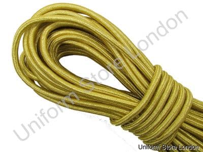 Cord Gold Mylar Round 7mm Sold by Meter R242