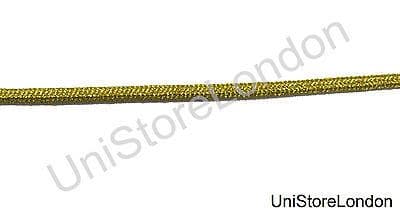Cord Lace Piping Round Uniform Rank Braid Gold Mylar 4 mm Sold by Meter R1476