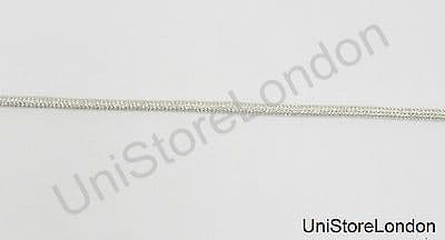Cord Lace Piping Round Uniform Rank Braid Silver Mylar 4 mm Sold by Meter R1477