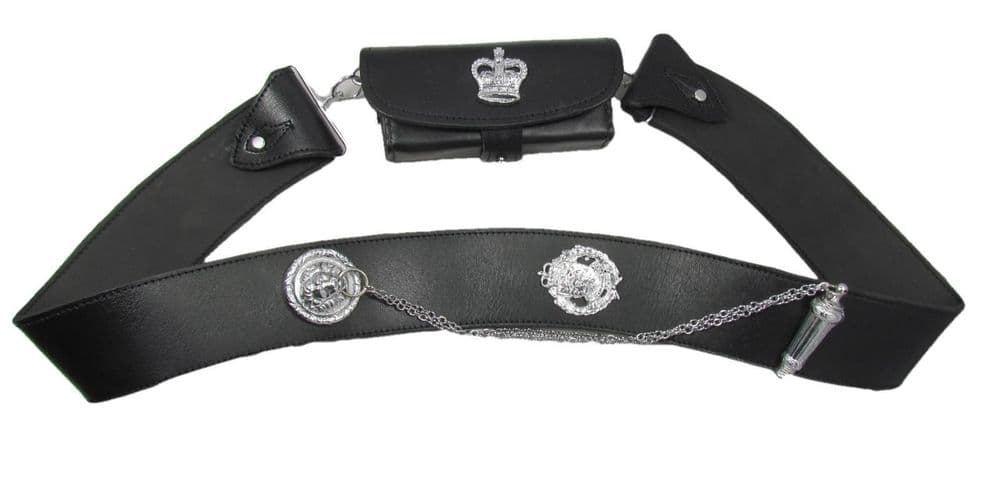 Cross Belt Black Leather Royal Cayman Islands Police R1976-CP