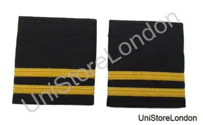 Epaulette 2 X1/4 inch Gold Bars 0238