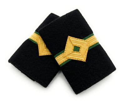 Epaulette Marine Dimond 1Bar Gold Green Junior ETO R2661